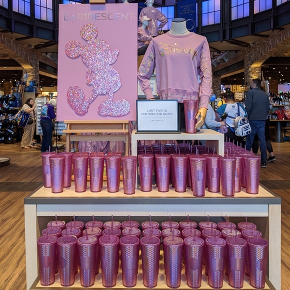 🆕 WDW Walt Disney World Starbucks 50th Anniversary Geometric Pink Tumbler Straw - Picture 9 of 16